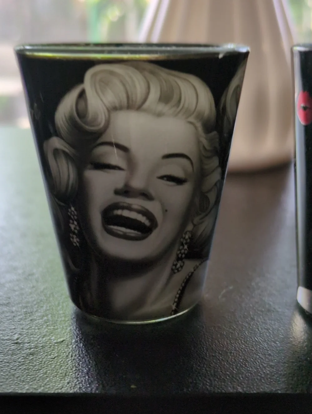 Marilyn Monroe Shot Glass Set - 3pc Black & White Collectible. Never Used.